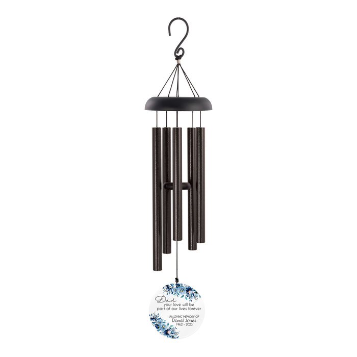 Personalized Dad Memorial Wind Chime