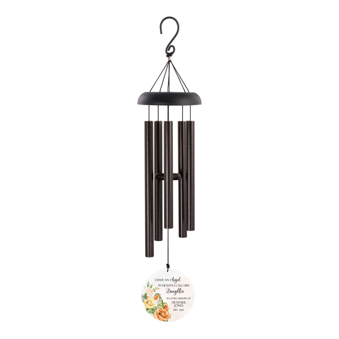 Personalized Daughter Angel Memorial Wind Chime