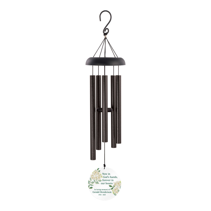 Personalized "In God's Hands" Memorial Wind Chime