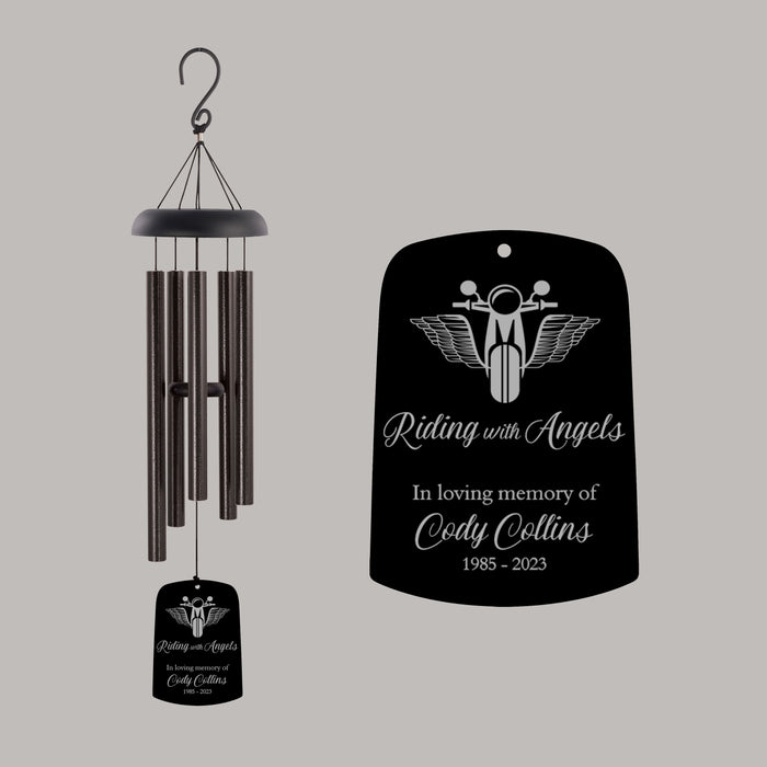 Motorcycle memorial wind chime gift