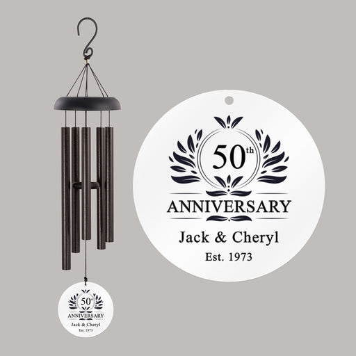 50th Anniversary Wind Chime Gift