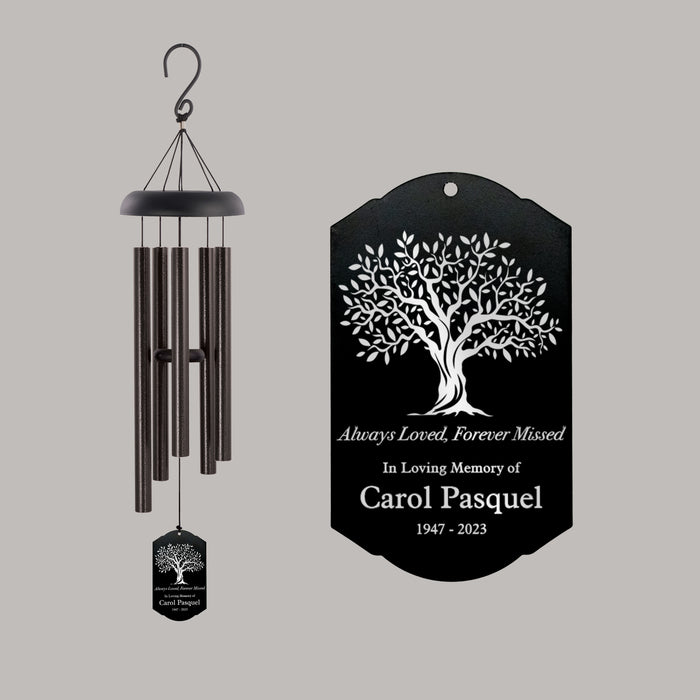 Personalized Tree of Life Memorial Wind Chime