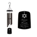 Personalized Jewish memorial wind chime