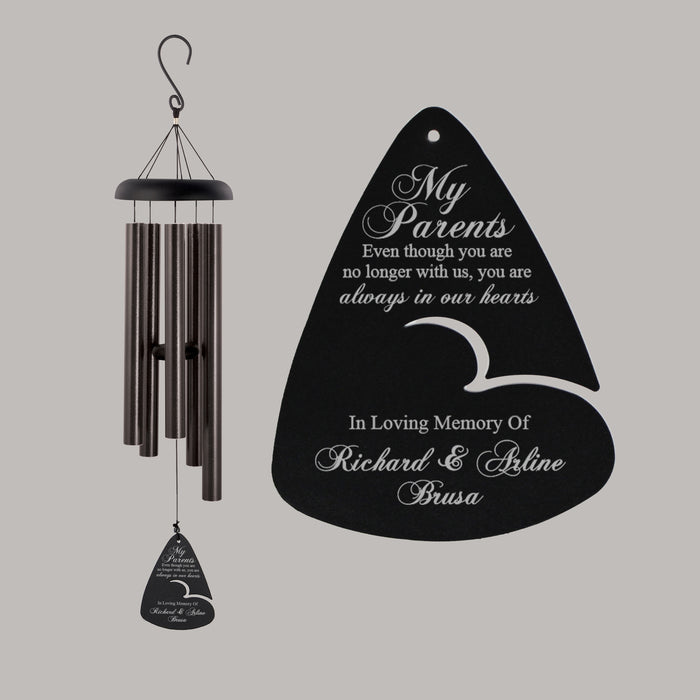 Parents memorial wind chime gift