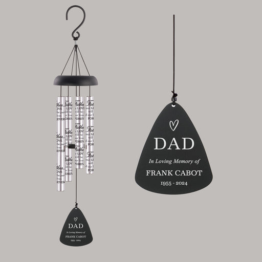 Dad Loss Memorial Wind Chime Gift