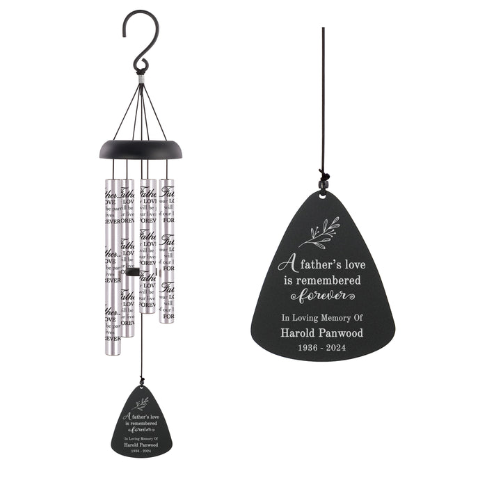 Personalized "A Father's Love" Memorial Wind Chime