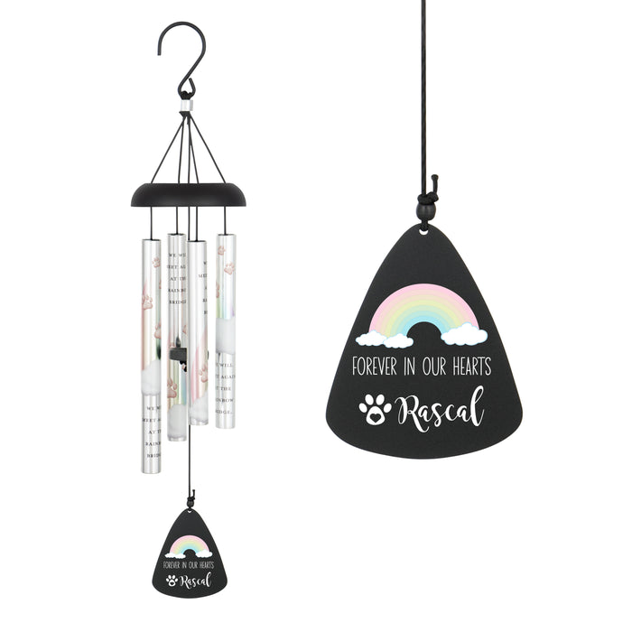 Personalized "Forever in Our Hearts" Pet Memorial Wind Chime