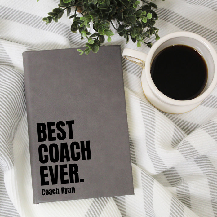 Personalized Best Coach Ever Journal