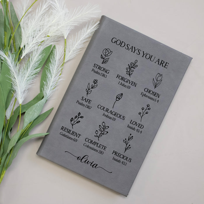 Personalized "God Says" Religious Prayer Journal