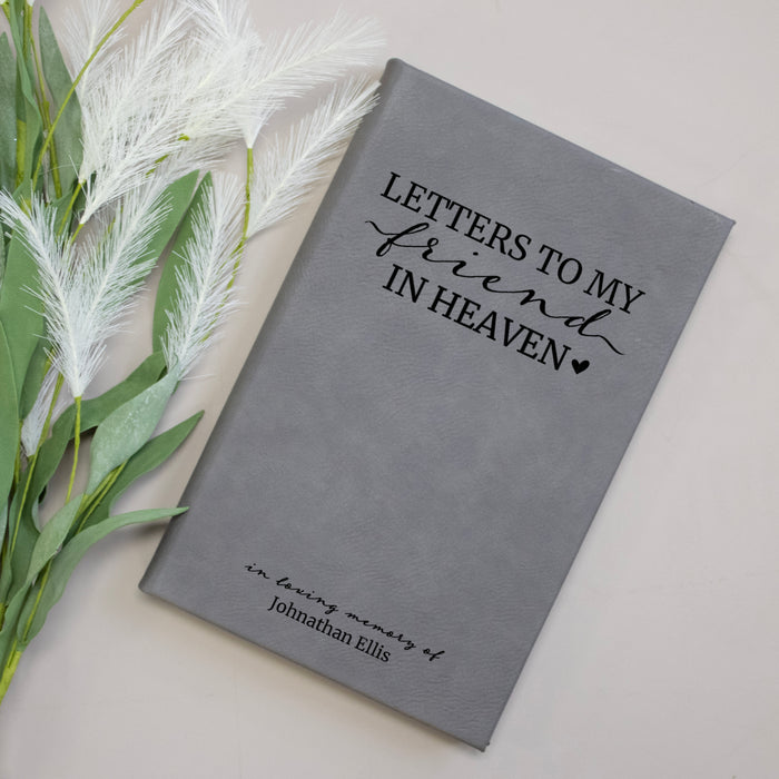 Personalized "Letters to Friend in Heaven" Journal