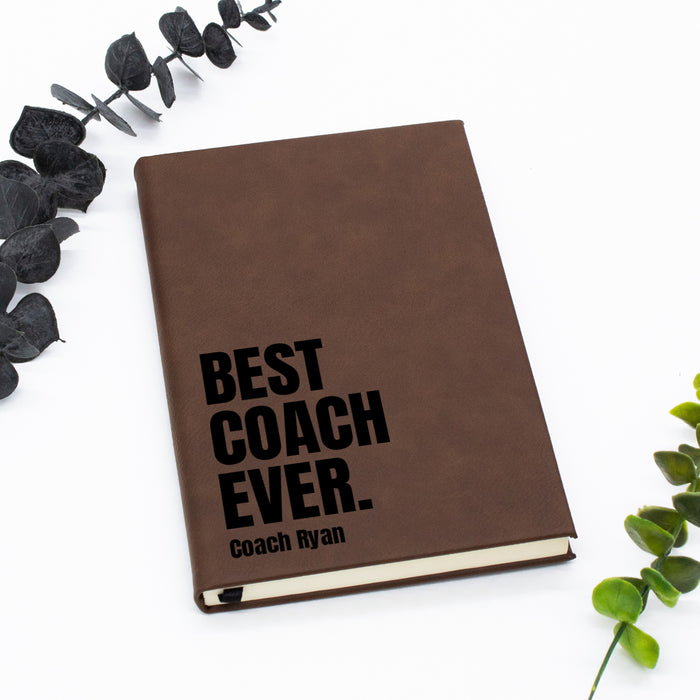 Personalized Best Coach Ever Journal