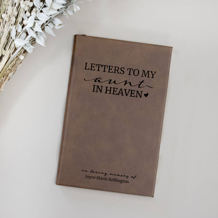 Personalized "Letters to Aunt in Heaven" Journal