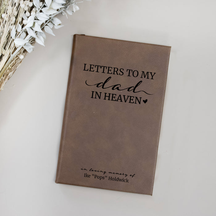 Personalized "Letters to Dad in Heaven" Journal