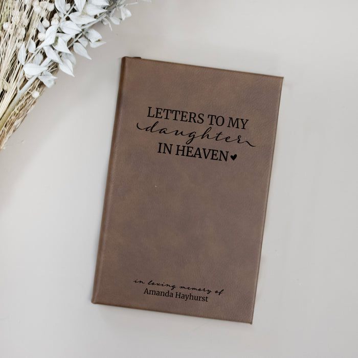 Personalized "Letters to Daughter in Heaven" Journal