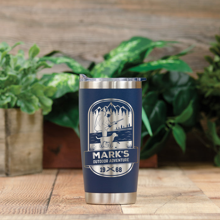 Personalized Outdoorsy Hunting Adventure Stainless Tumbler