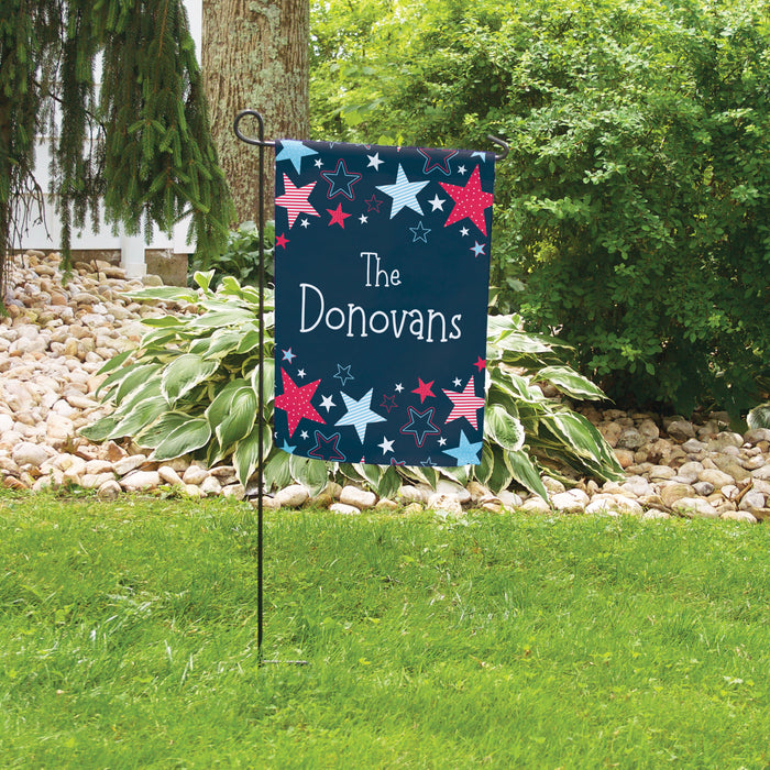 Personalized Patriotic Family Welcome Flag