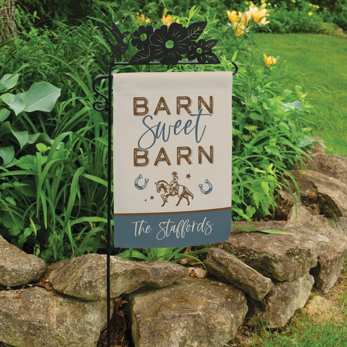 Personalized Barn Sweet Barn Welcome Flag