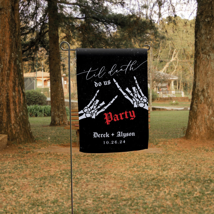 Personalized Halloween Party Wedding Garden Flag