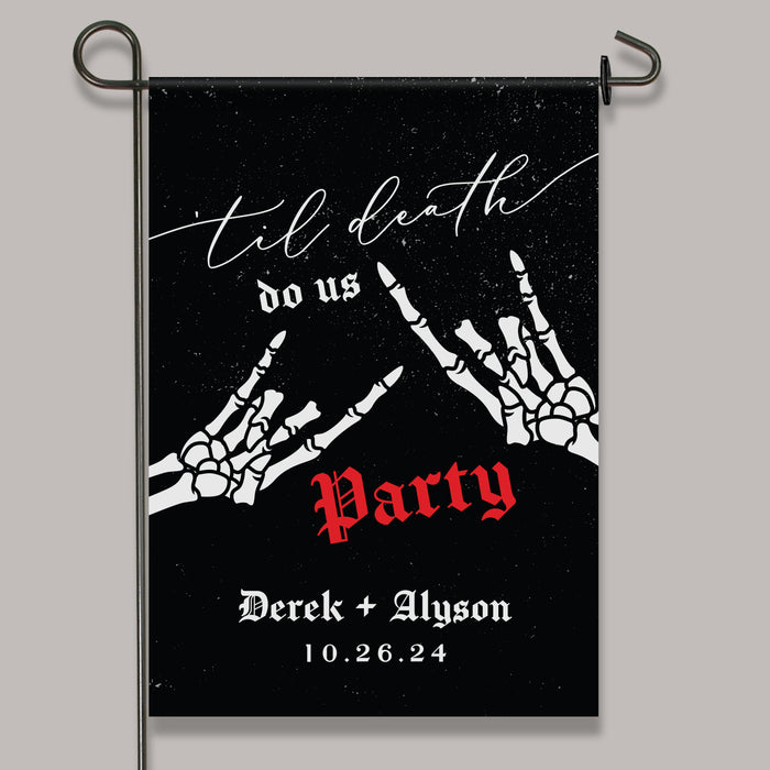 Personalized Halloween Party Wedding Garden Flag