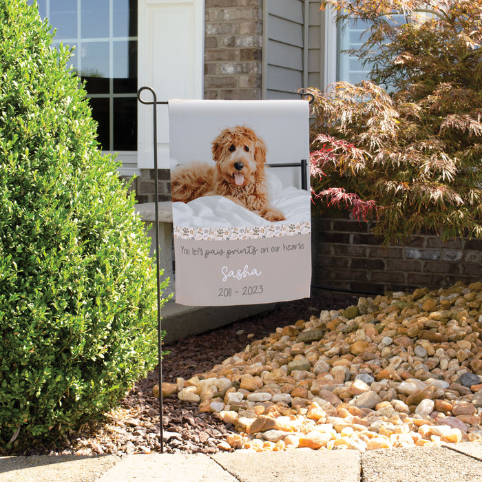 Personalized Dog Memorial Garden Flag with Dog's Photo