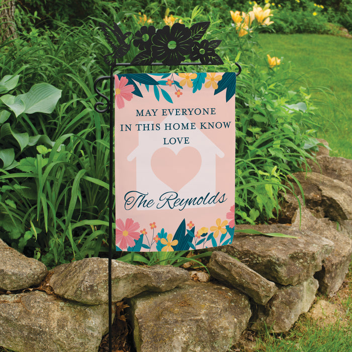 Personalized "Know Love" Spring Garden Flag