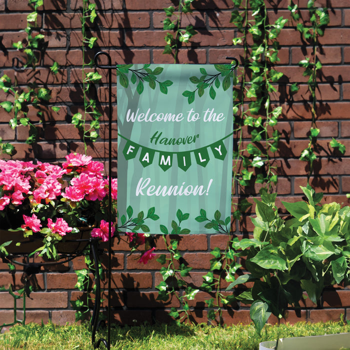 Personalized "Welcome to Family Reunion" Garden Flag