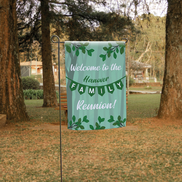 Personalized "Welcome to Family Reunion" Garden Flag