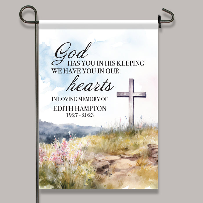 "God Has You" Memorial Garden Flag