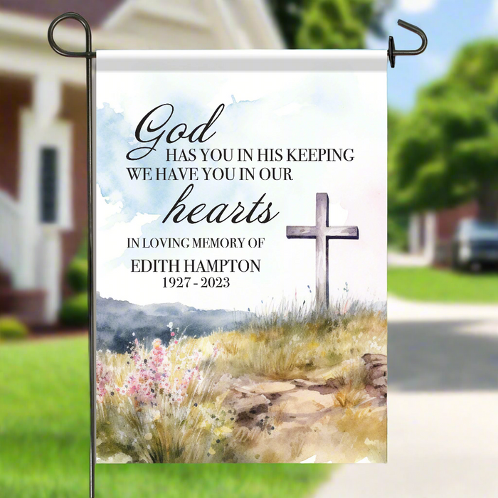 "God Has You" Memorial Garden Flag