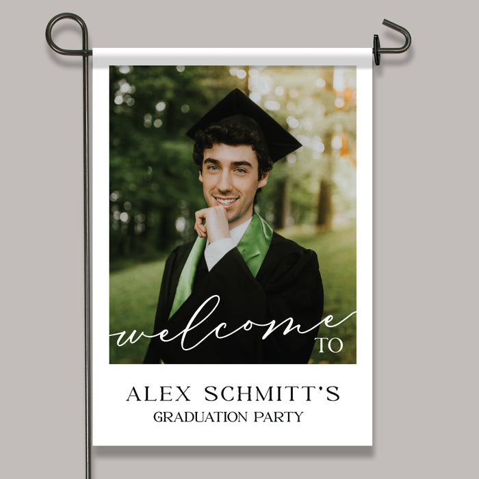 Personalized Graduation Party Welcome Flag