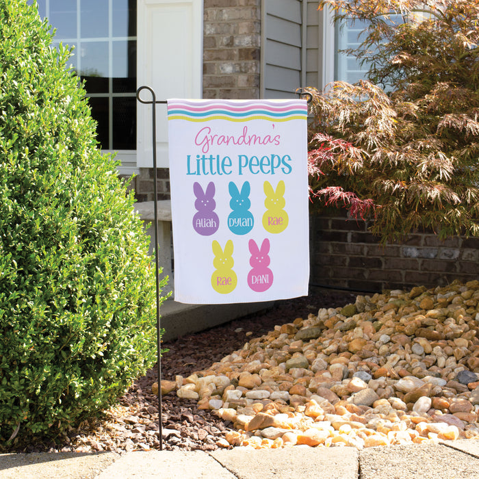 Personalized Grandma's Little Peeps Spring Garden Flag