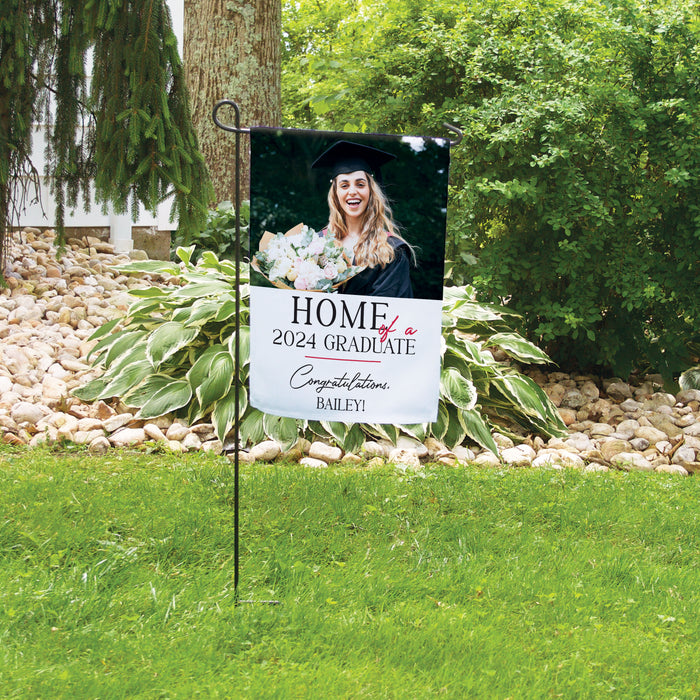 Personalized "Home of a 2024 Grad" Graduation Party Welcome Flag