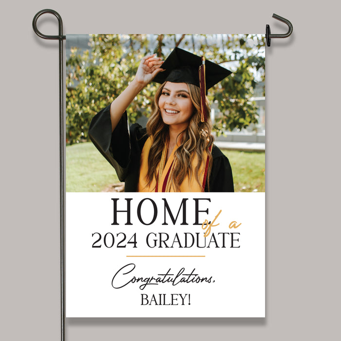 Personalized "Home of a 2024 Grad" Graduation Party Welcome Flag