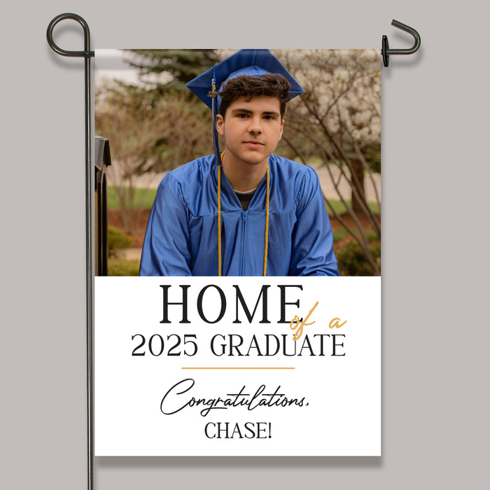 Personalized "Home of a 2025 Grad" Graduation Party Welcome Flag