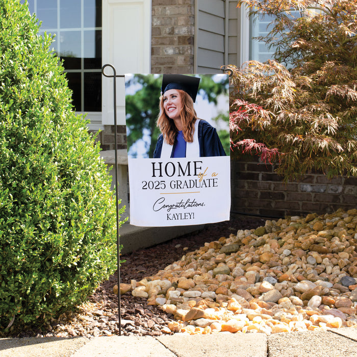 Personalized "Home of a 2025 Grad" Graduation Party Welcome Flag