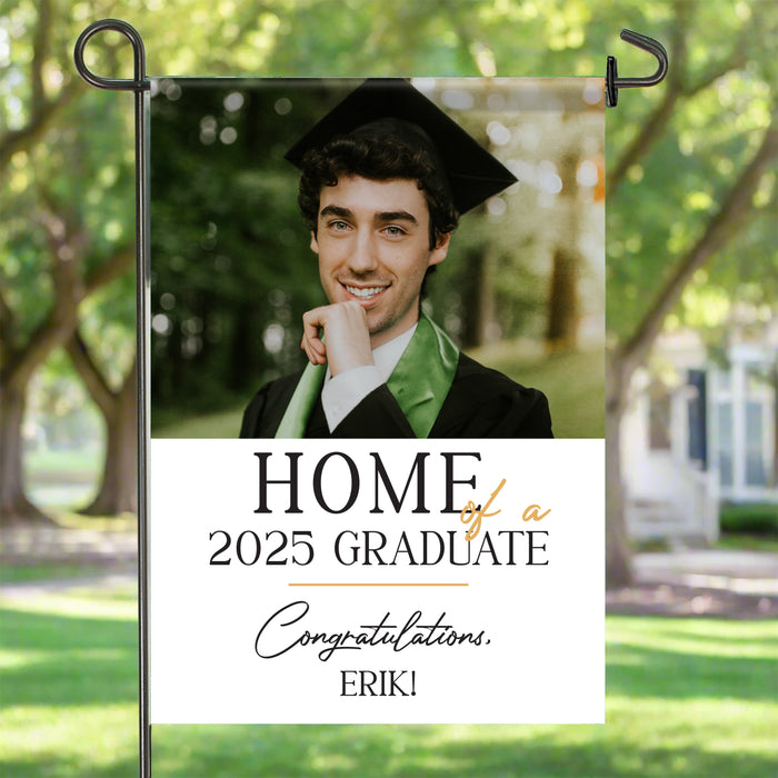 Personalized "Home of a 2025 Grad" Graduation Party Welcome Flag