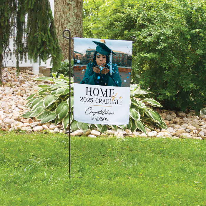 Personalized "Home of a 2025 Grad" Graduation Party Welcome Flag