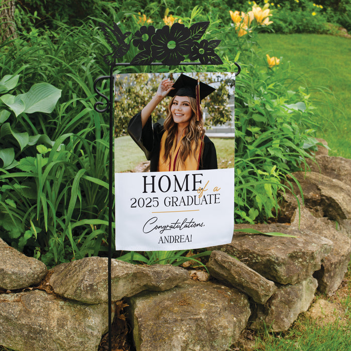 Personalized "Home of a 2025 Grad" Graduation Party Welcome Flag