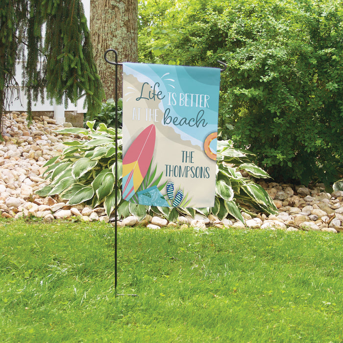 Personalized "Life is Better at the Beach" House Flag