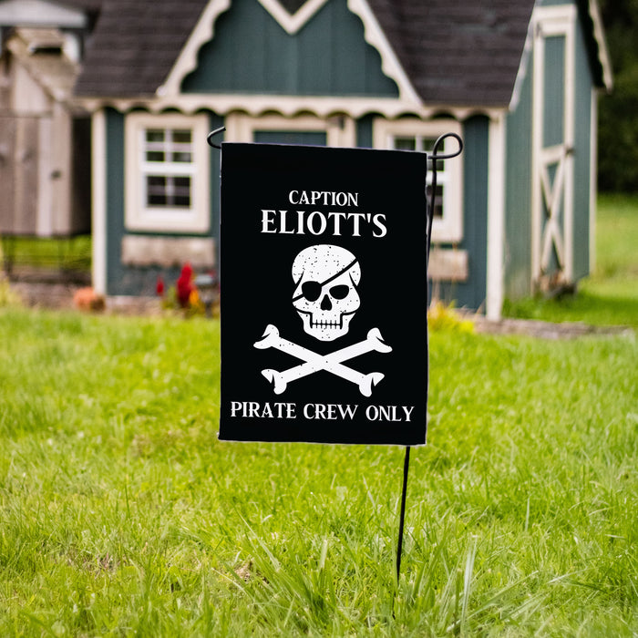 Personalized Children's Pirate Playhouse Yard Flag