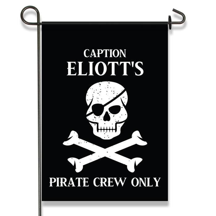 Personalized Children's Pirate Playhouse Yard Flag