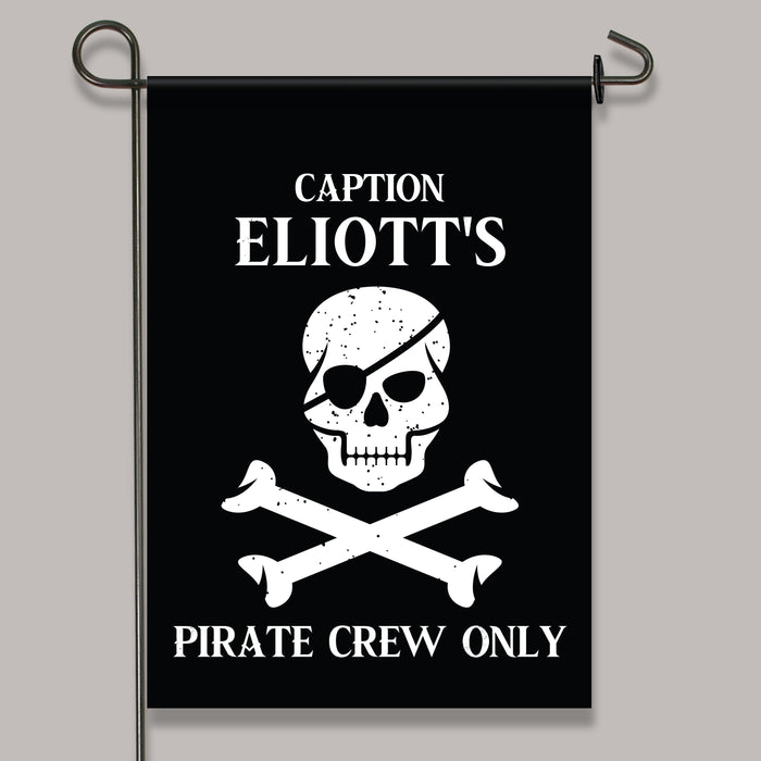 Personalized Children's Pirate Playhouse Yard Flag