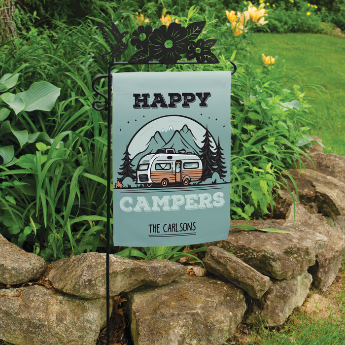 Personalized Happy Campers Camp Yard Flag