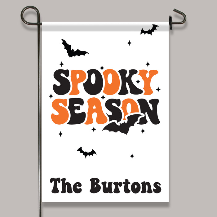 Personalized "Spooky Season" Garden Flag