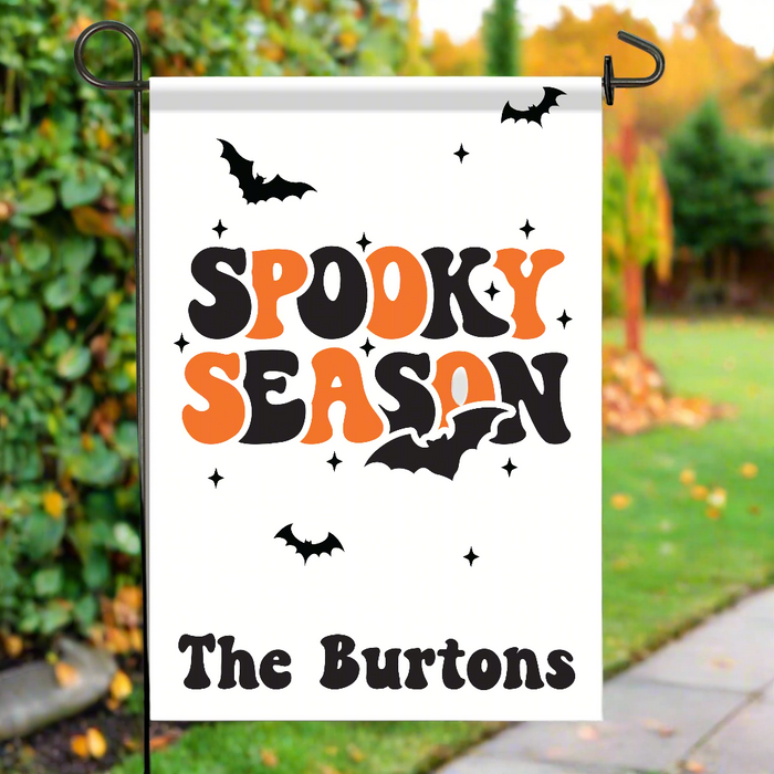 Personalized "Spooky Season" Garden Flag