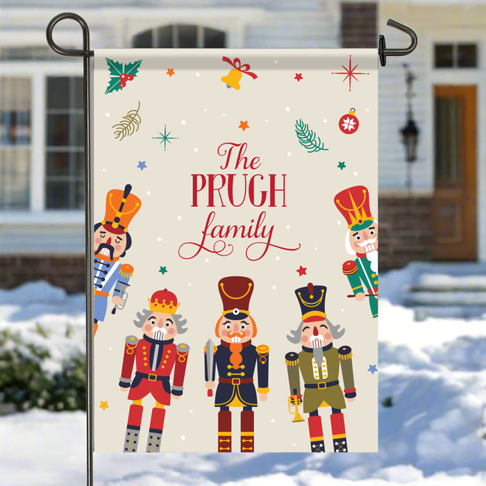 Personalized Nutcracker Holiday Garden Flag