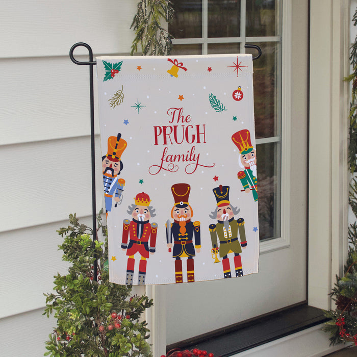 Personalized Nutcracker Holiday Garden Flag