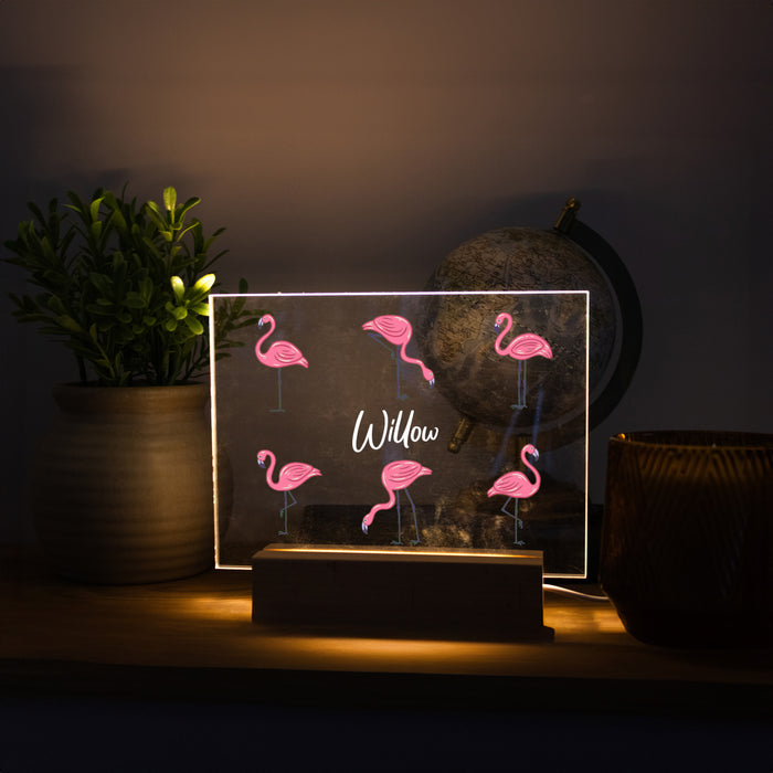 Personalized Flamingo LED Light