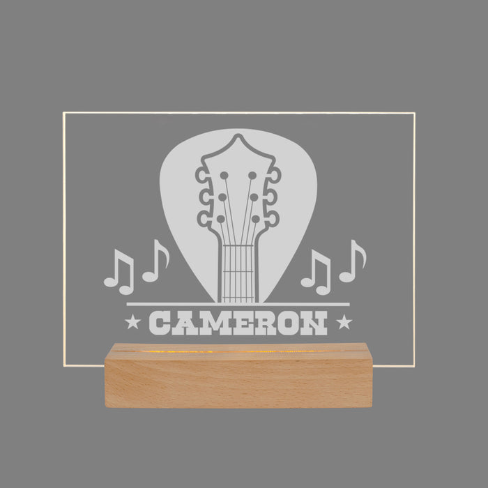 Personalized Guitar Musician LED Light