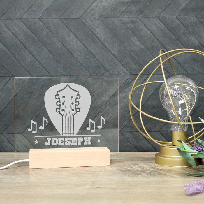 Personalized Guitar Musician LED Light